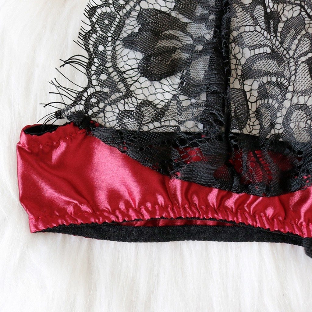 Lace Strappy Lingerie Set